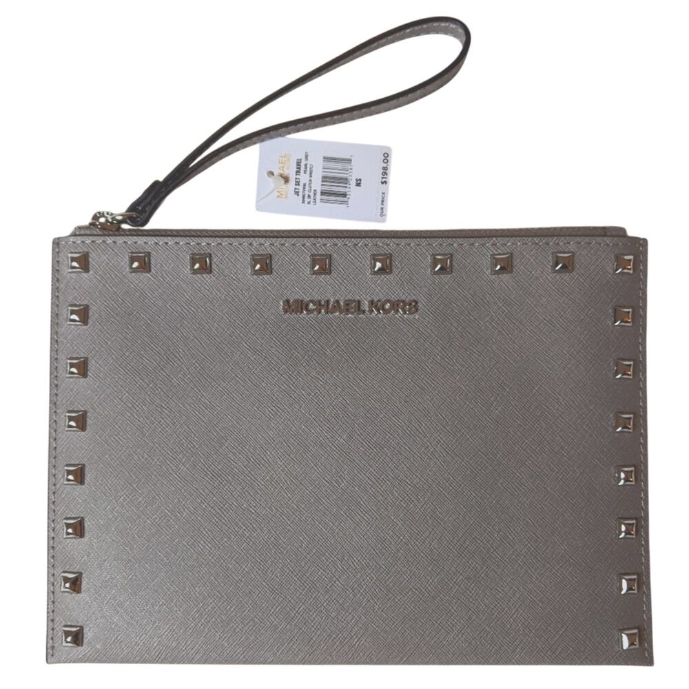 NWT Michael Kors Jet Set Travel Wristlet leather